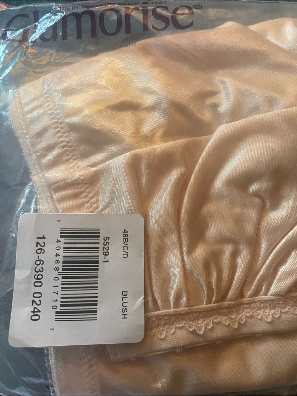 Lounge bra in Blush Satin - Picture 2 of 2